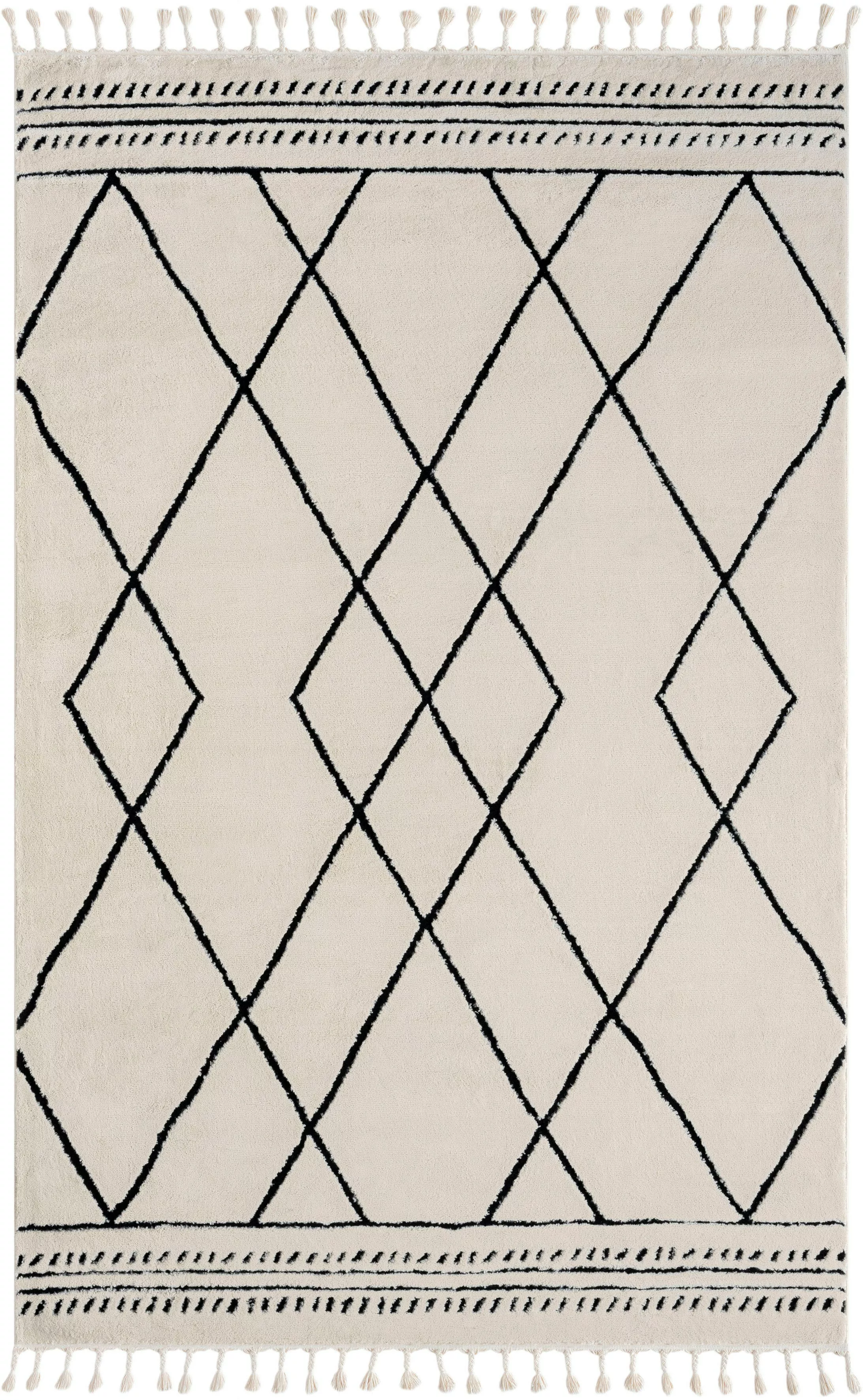 Myflair Möbel & Accessoires Hochflor-Teppich »Moroccan Design«, rechteckig, günstig online kaufen