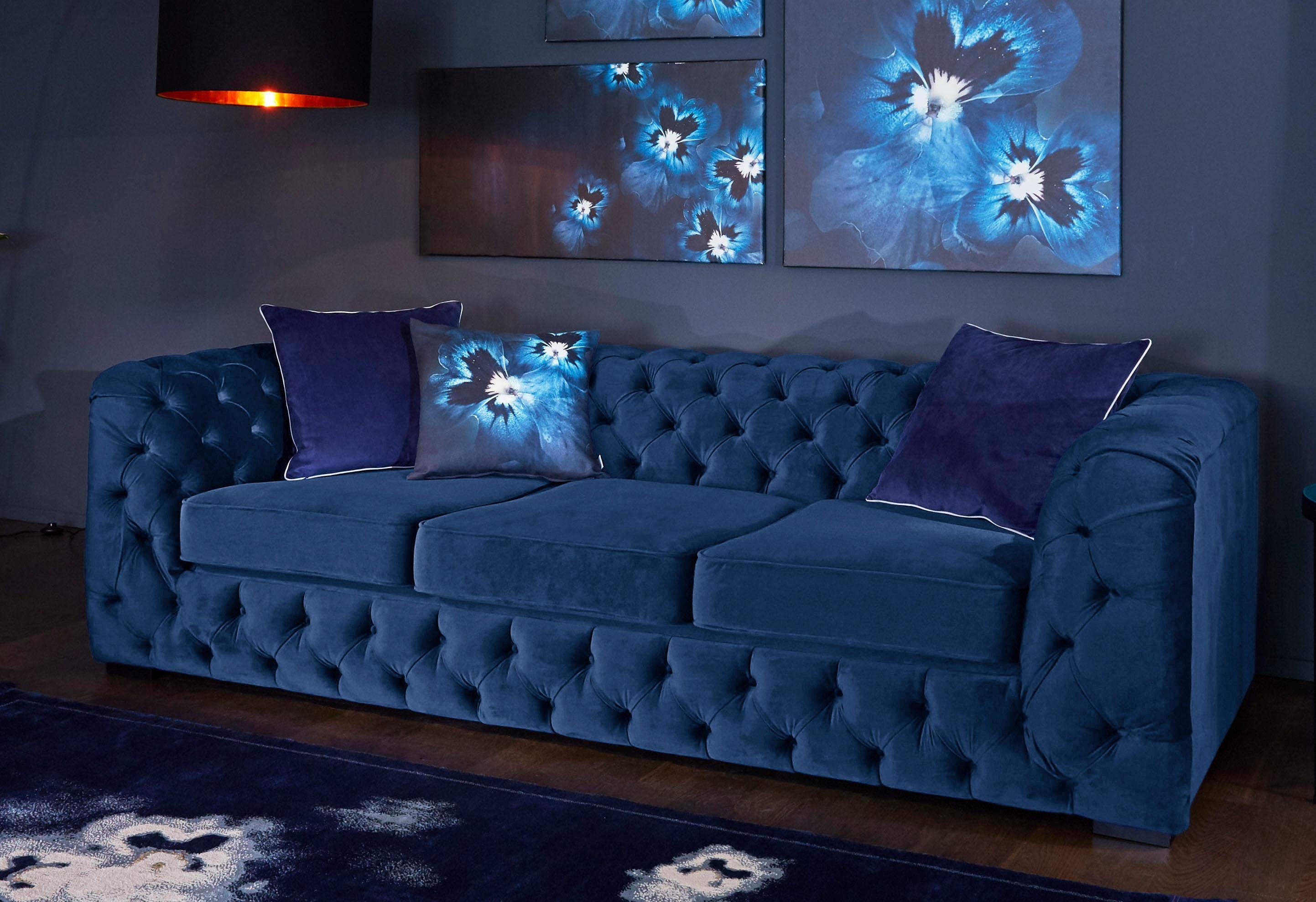 Home affaire Chesterfield-Sofa "Kalina", klassische Chesterfield-Knopfheftu günstig online kaufen