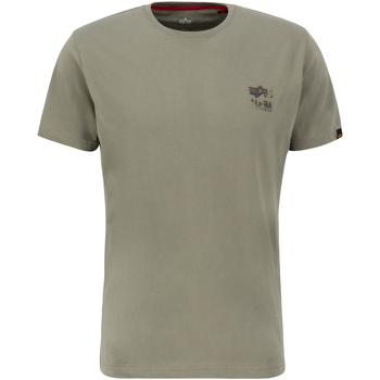 Alpha Industries Rundhalsshirt Camo Logo Puff günstig online kaufen
