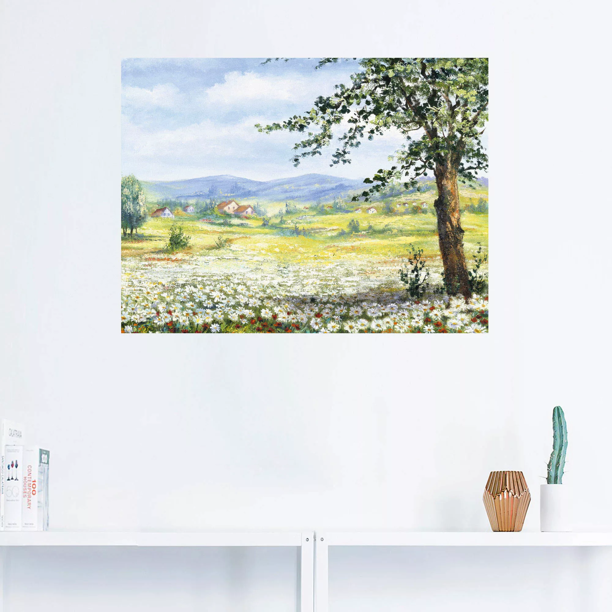 Artland Wandbild »Margeritenfeld«, Wiesen & Bäume, (1 St.), als Poster, Wan günstig online kaufen