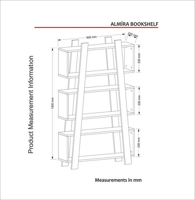 Skye Decor Bücherregal 100% MELAMINE COATED PARTICLE BOARD, 150 cm x 22 cm günstig online kaufen