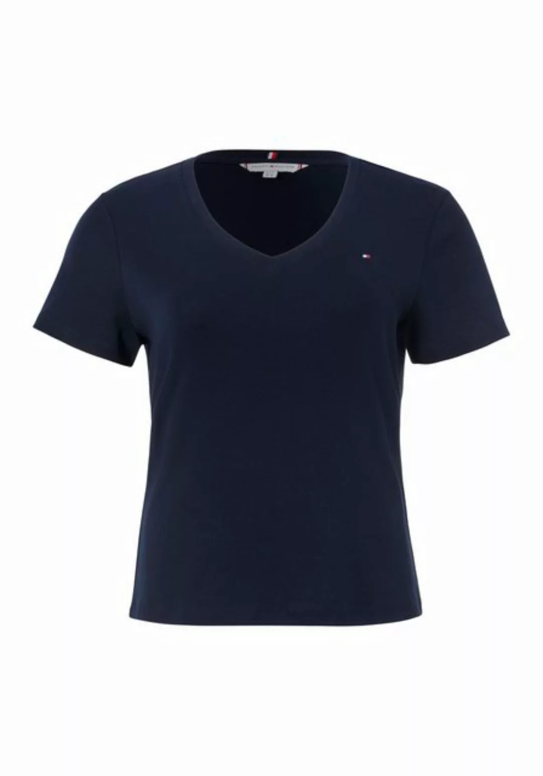 Tommy Hilfiger Curve V-Shirt CRV SLIM CODY V-NK SS in Großen Größen, Streif günstig online kaufen