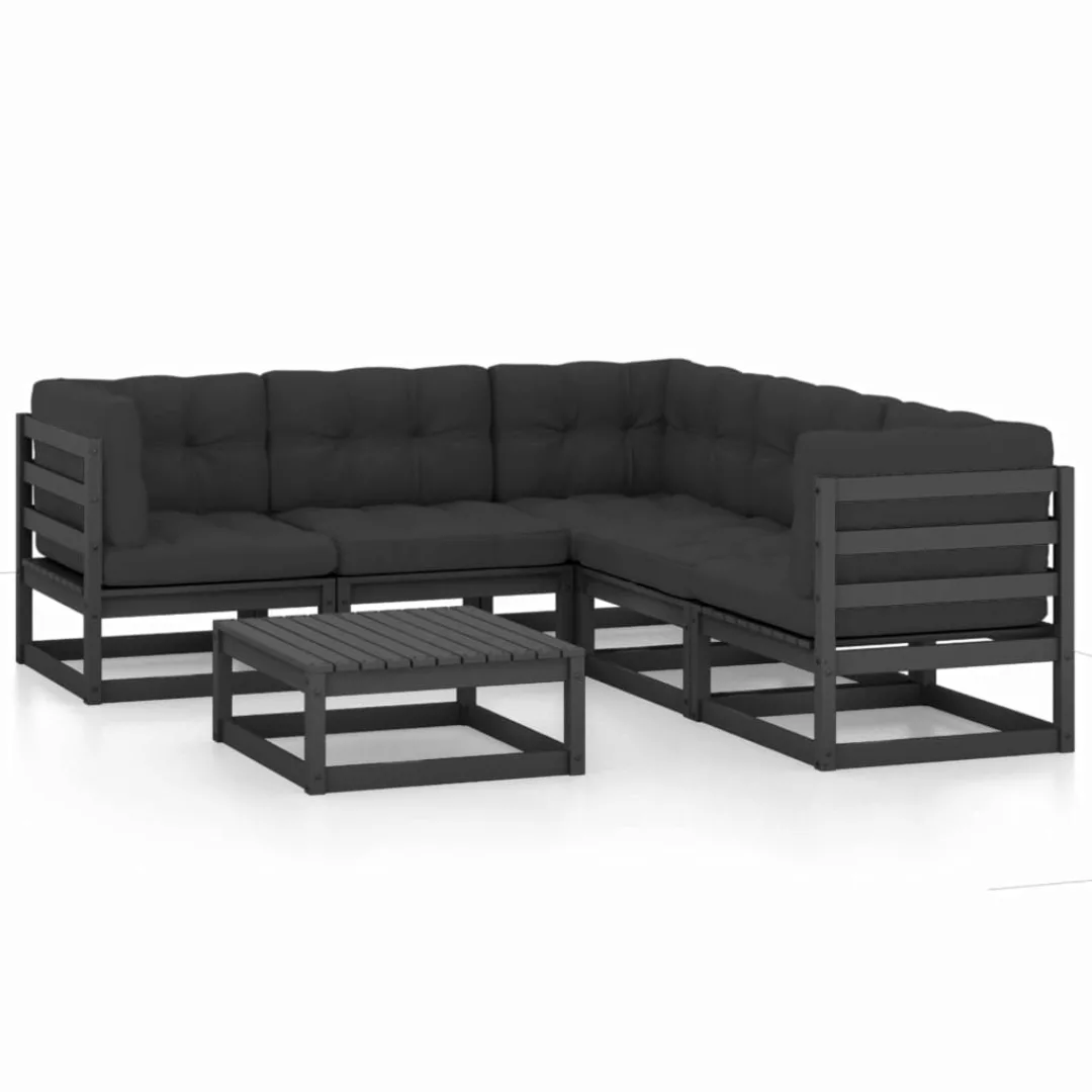 6-tlg. Garten-lounge-set Mit Kissen Kiefer Massivholz günstig online kaufen