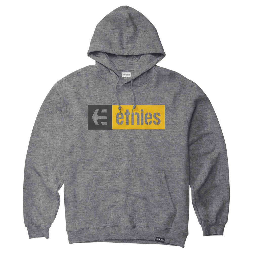 Etnies New Box Hoodie Mit Halbem Reißverschluss S Grey / Black / Yellow günstig online kaufen