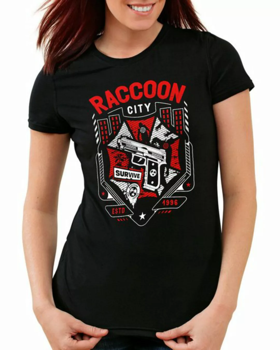 style3 T-Shirt Raccoon City resident umbrella corp virus zombie evil günstig online kaufen