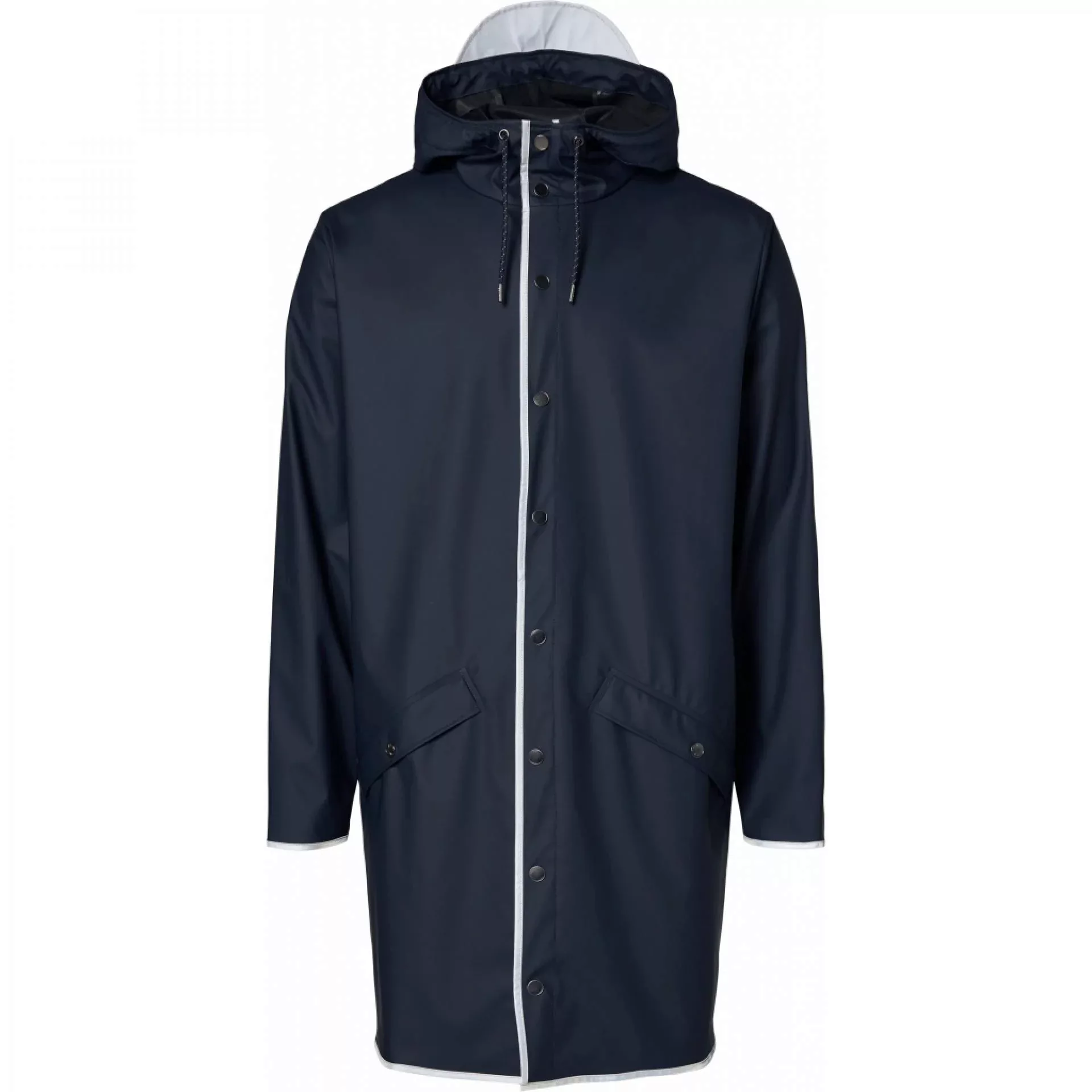 Rains Regenjacke Long Jacket Reflective navy M günstig online kaufen