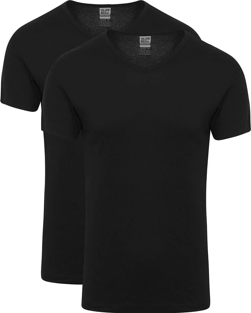 Alan Red Vancouver T-Shirt Schwarz 2er-Pack - Größe XL günstig online kaufen