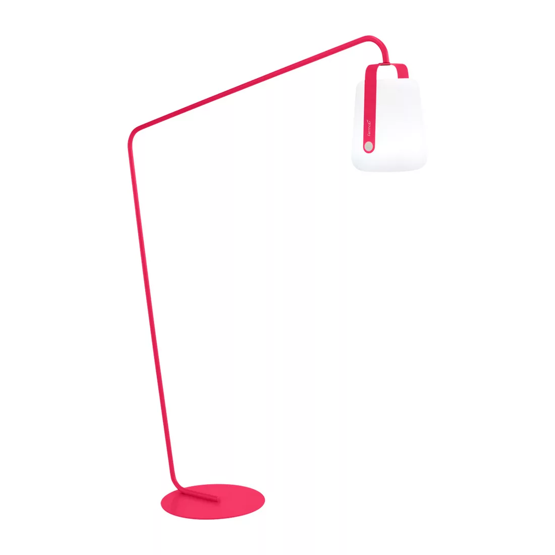 Fermob - Balad Standfuß groß mit LED Akkuleuchte H 38cm - rose praliné/text günstig online kaufen