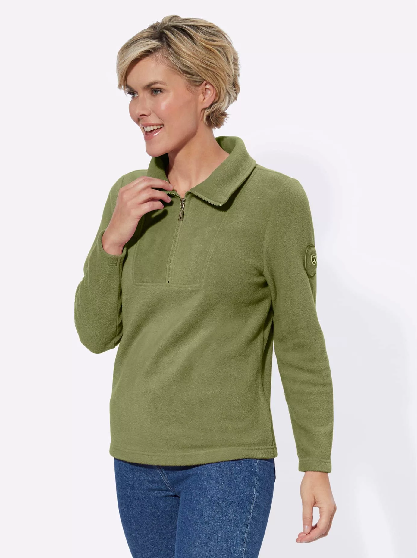 Casual Looks Fleeceshirt "Fleece-Shirt" günstig online kaufen