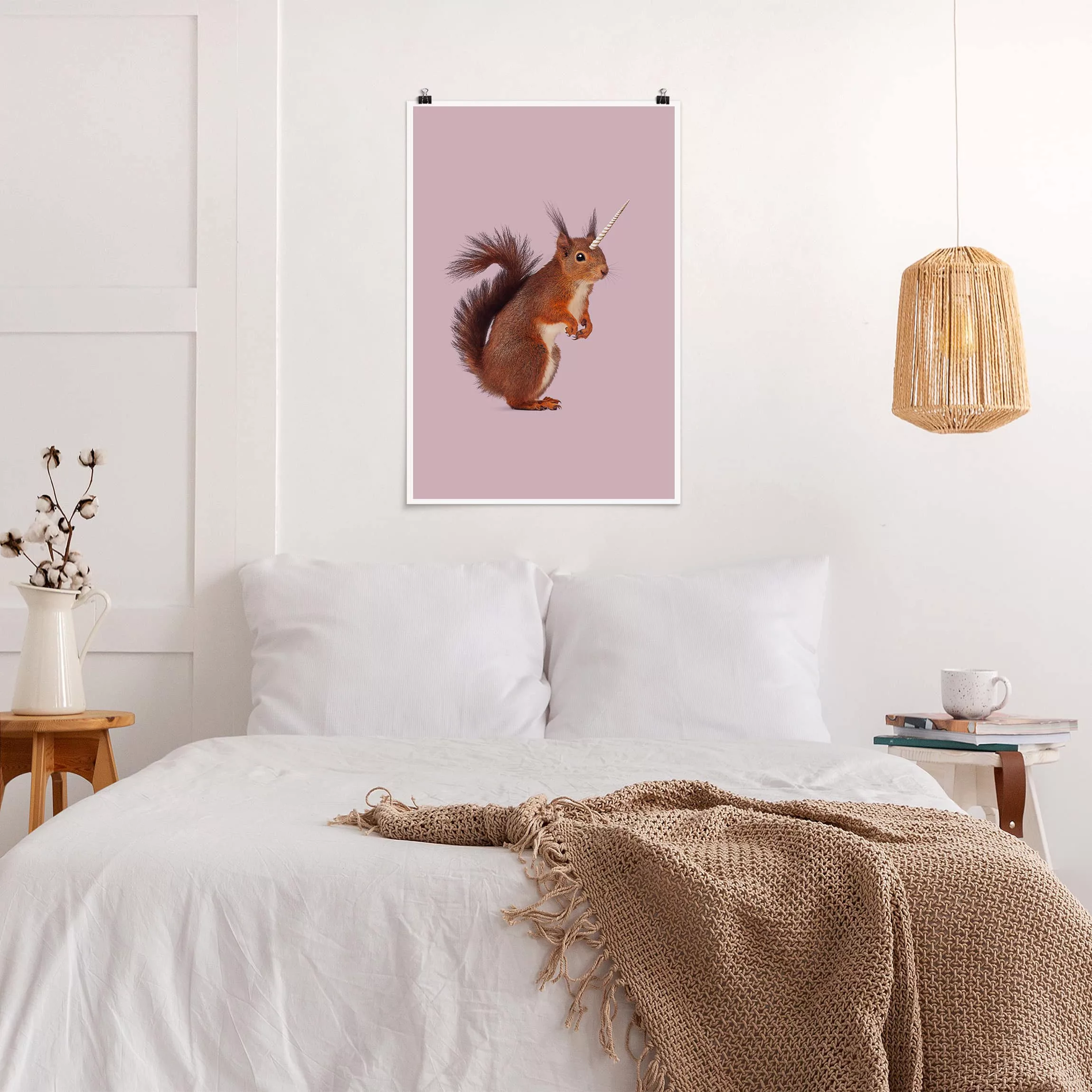Poster Tiere - Hochformat Einhörnchen günstig online kaufen