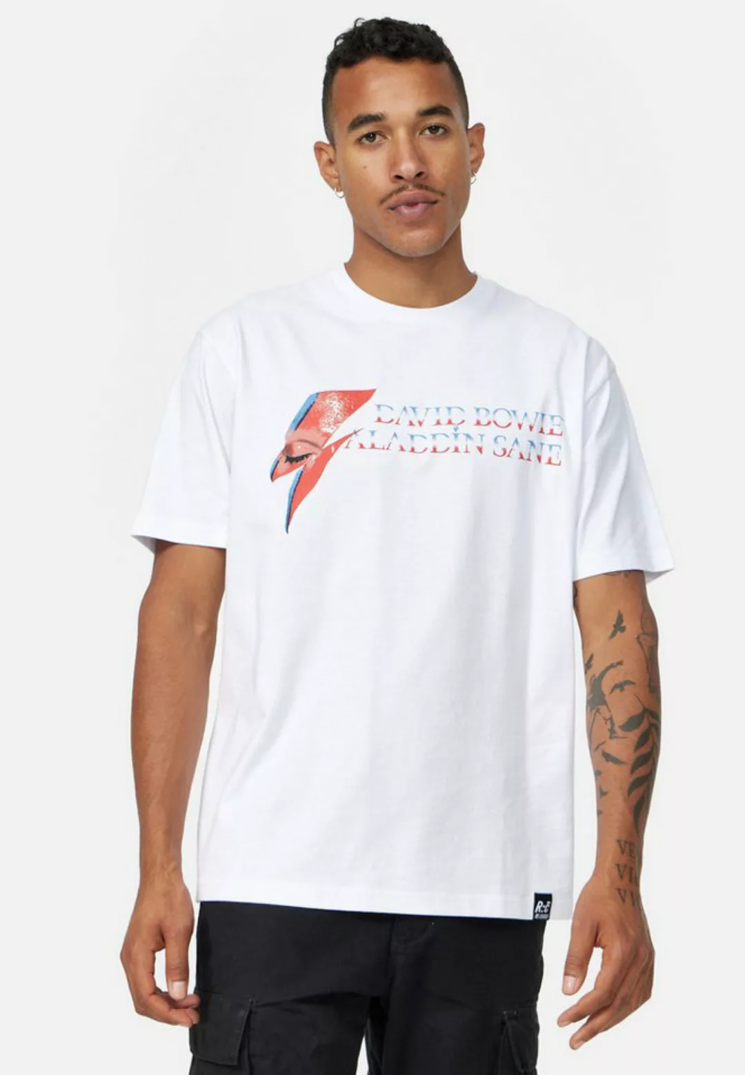 Recovered T-Shirt David Bowie Aladdin Sane Relaxed GOTS zertifizierte Bio-B günstig online kaufen