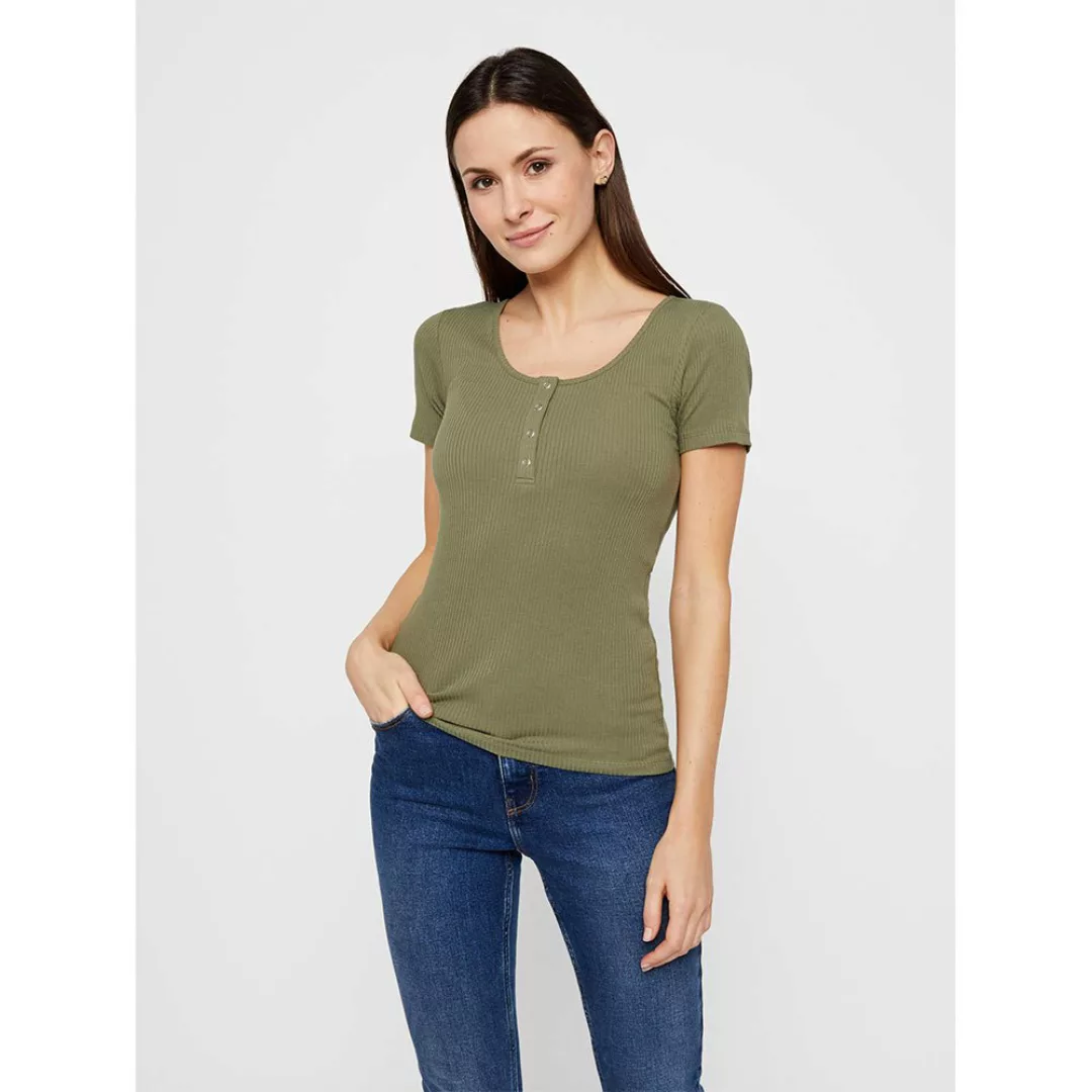 Pieces Kitte Kurzärmeliges T-shirt XS Deep Lichen Green günstig online kaufen