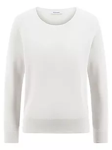 Rundhals-Pullover aus 100% SUPIMA-Baumwolle Peter Hahn weiss günstig online kaufen