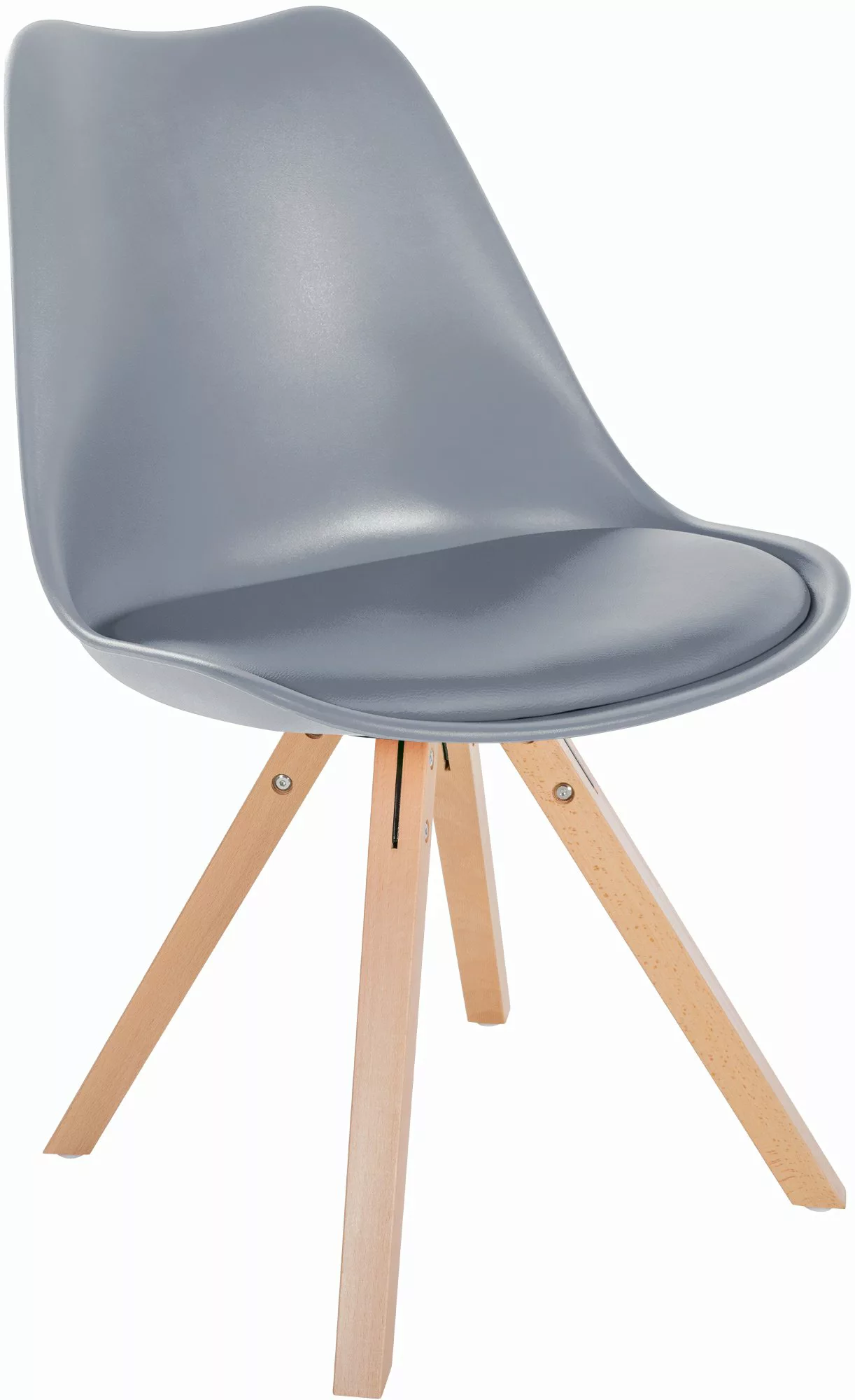 Stuhl Sofia Kunststoff Square Grau günstig online kaufen