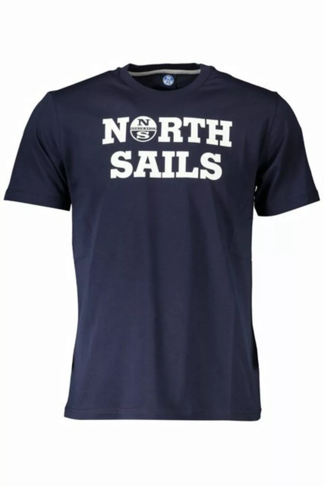 North Sails T-Shirt Herren Kurzarm T-Shirt Blau mit Druck und günstig online kaufen