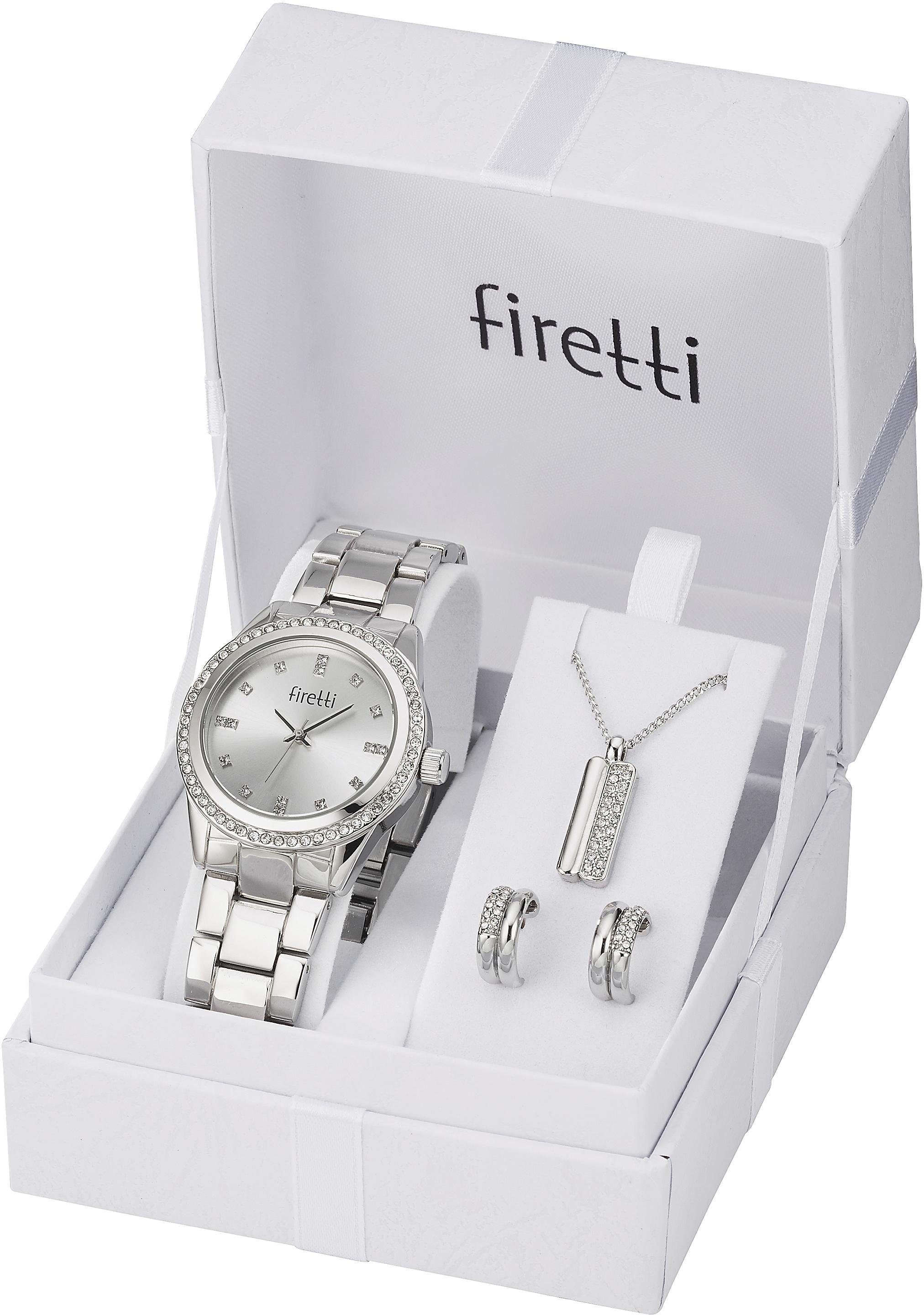 Firetti Quarzuhr, (Set, 4-tlg., inkl. Ohrstecker günstig online kaufen