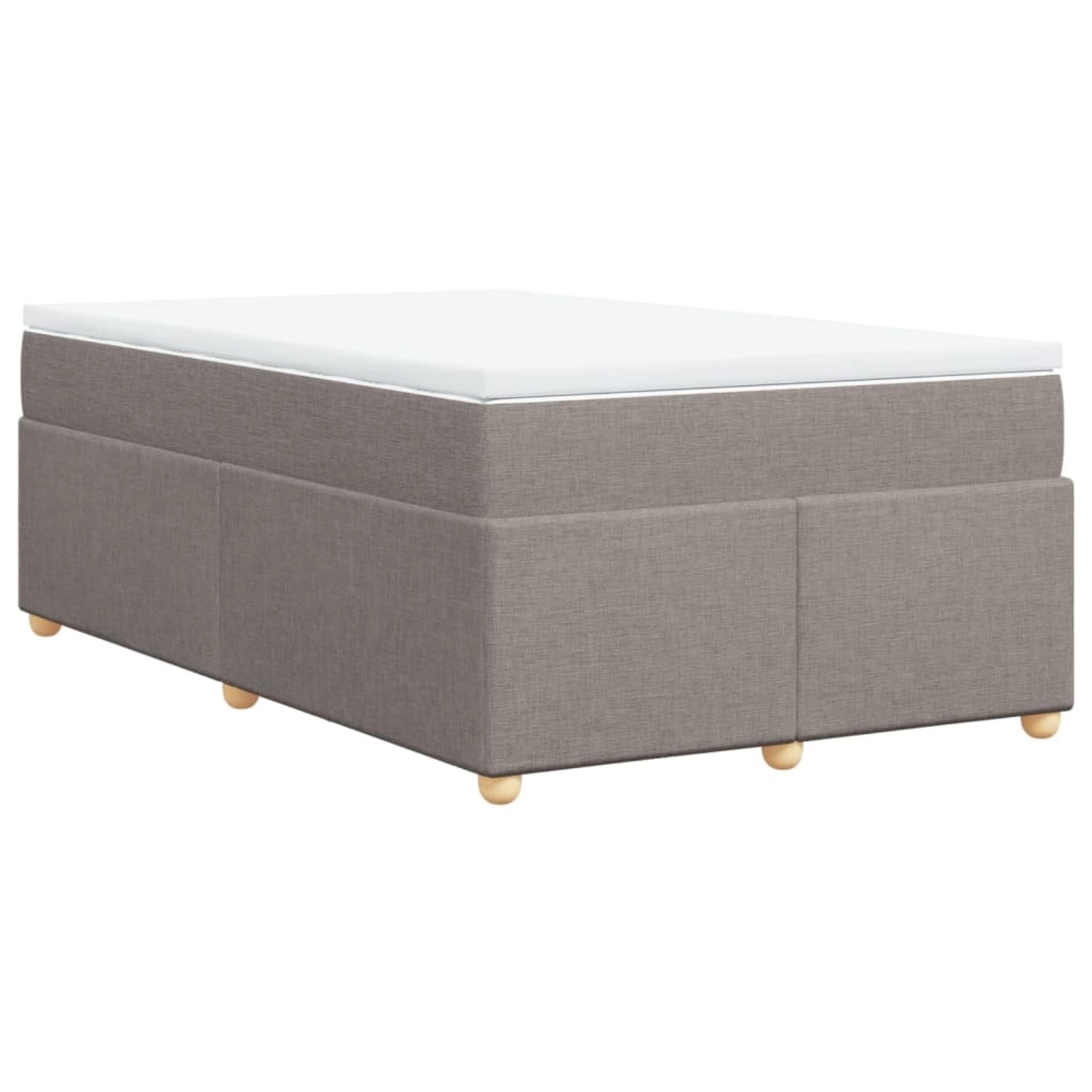 vidaXL Boxspringbett mit Matratze Taupe 120x190 cm Stoff2103300 günstig online kaufen