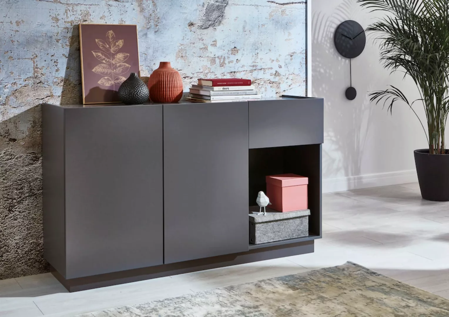 trendteam Sideboard "Luca", Schlichte Eleganz aus Italien, viel Stauraum - günstig online kaufen