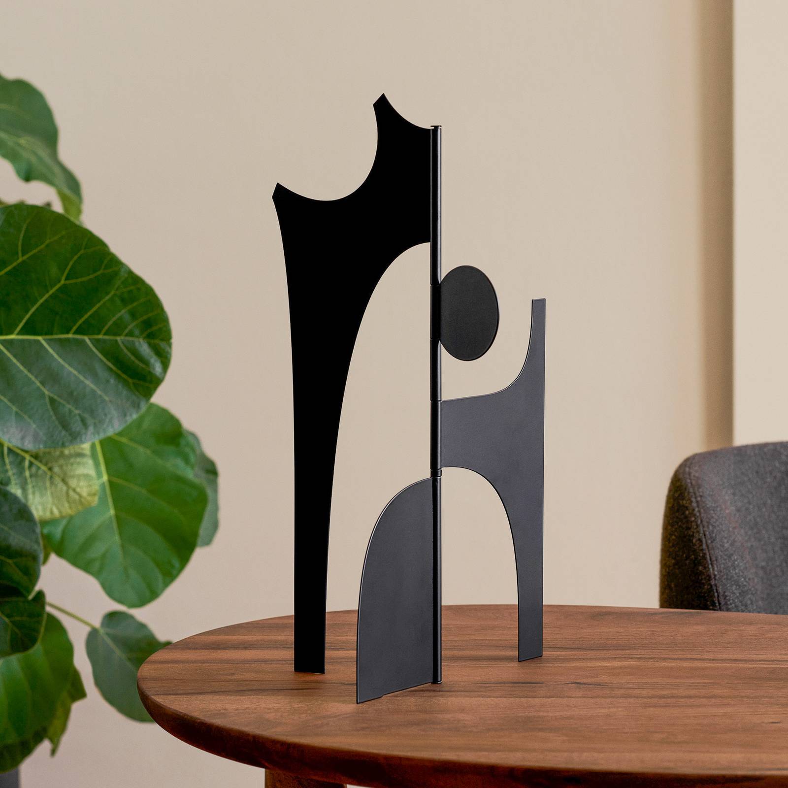 ferm LIVING Skulptur Contour Piece, schwarz, Höhe 42,7 cm günstig online kaufen