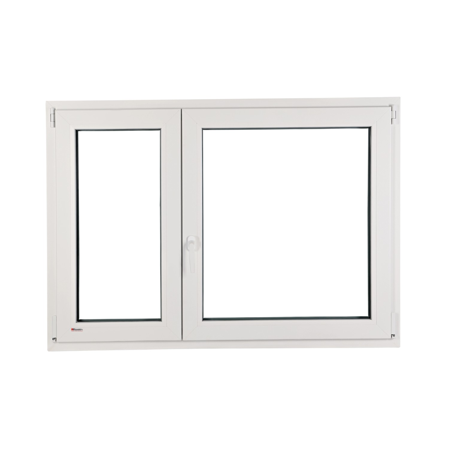 KM Meeth Kunststoff-Fenster CL70P Weiß 140 cm x 135 cm Dreh-Kipp/Dreh Asym. günstig online kaufen