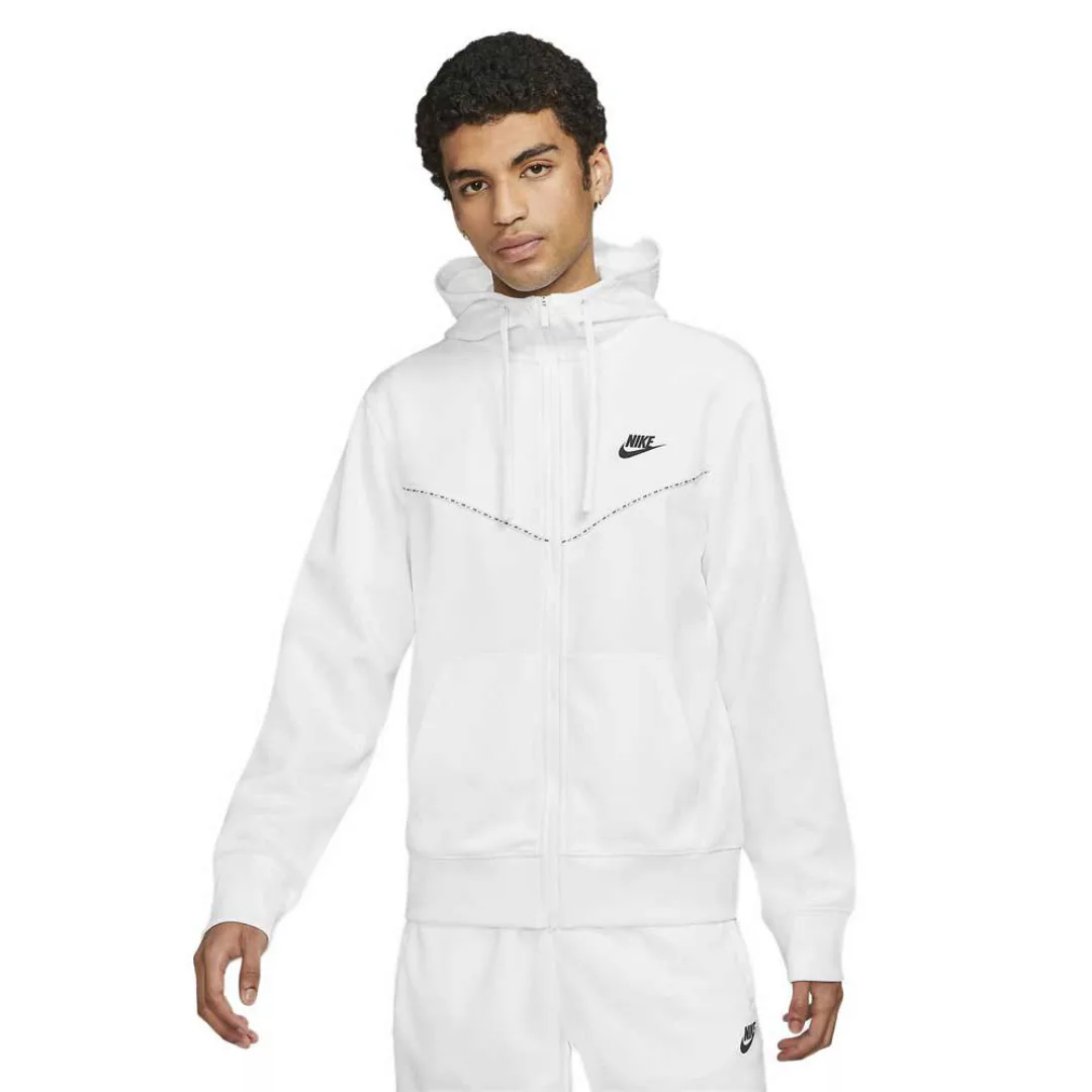 Nike Sportswear Sweatshirt Mit Reißverschluss 2XL White / White / Black / B günstig online kaufen