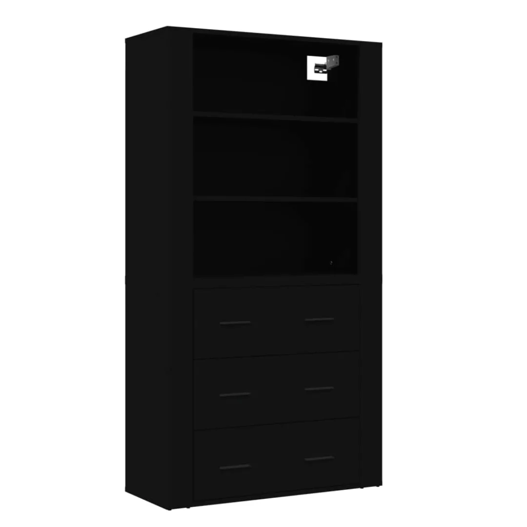 Vidaxl Highboard Schwarz Holzwerkstoff günstig online kaufen