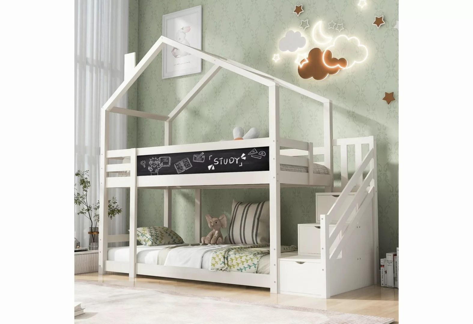 HAUSS SPLOE Kinderbett Etagenbett Kinderbett Hochbett Stockbett Hausbett (H günstig online kaufen