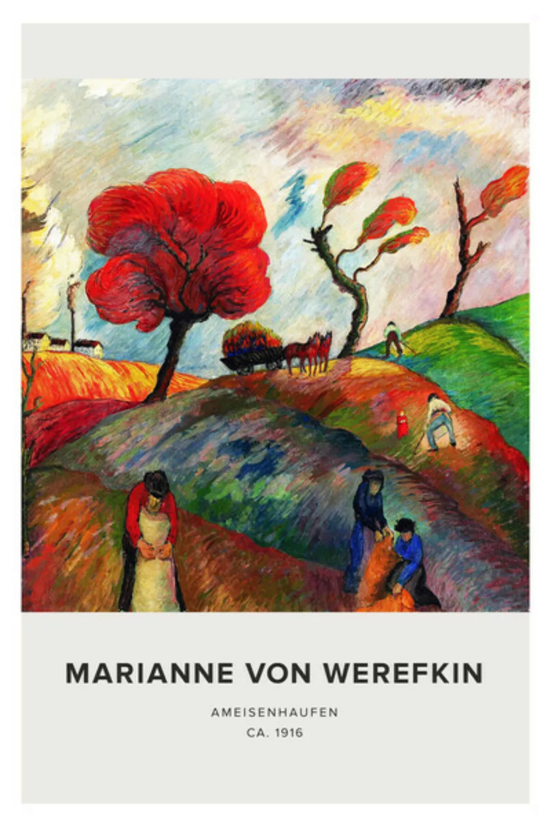 Poster / Leinwandbild - Marianne Von Werefkin: Ameisenhaufen (Ca.1916) günstig online kaufen
