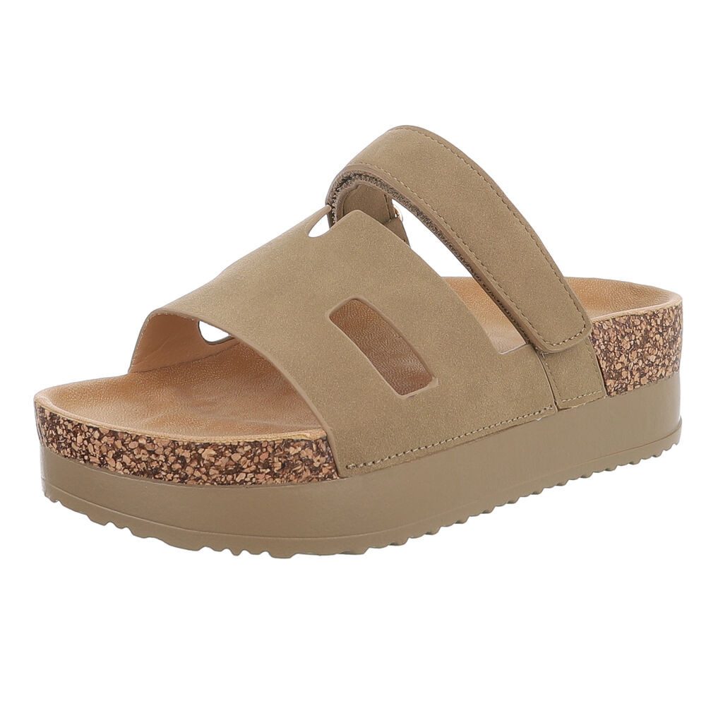 Ital-Design Bequemer Damen-Sandale mit Hochsohle für günstig online kaufen