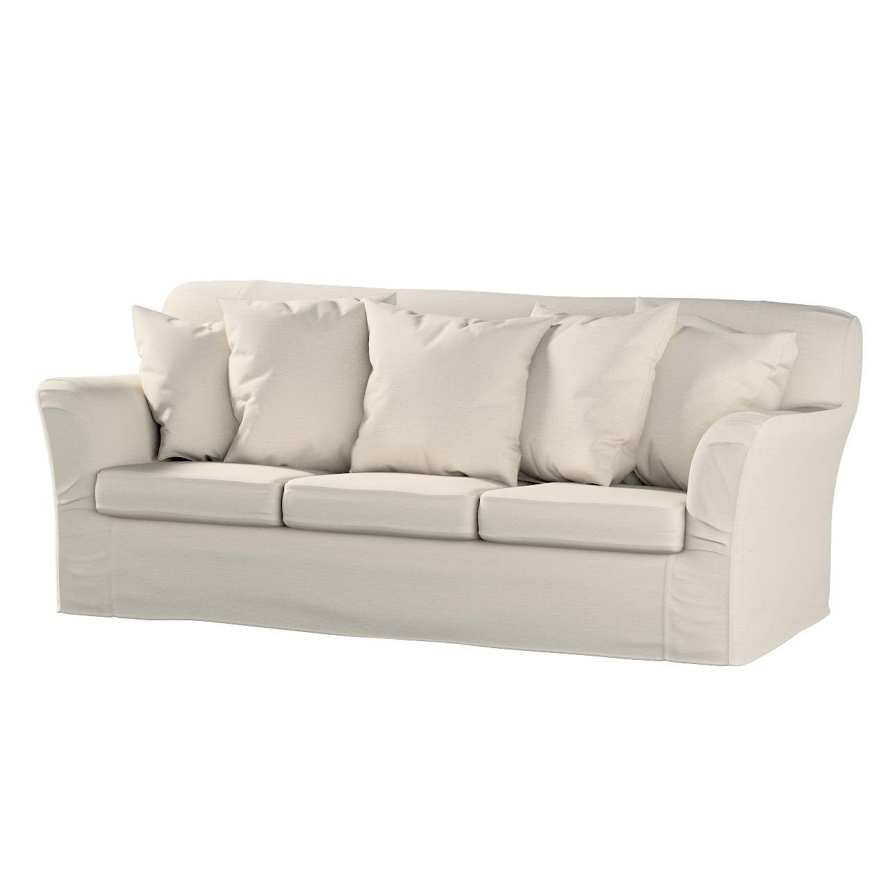 Bezug für Tomelilla 3-Sitzer Sofa nicht ausklappbar, hellbeige, Sofahusse, günstig online kaufen
