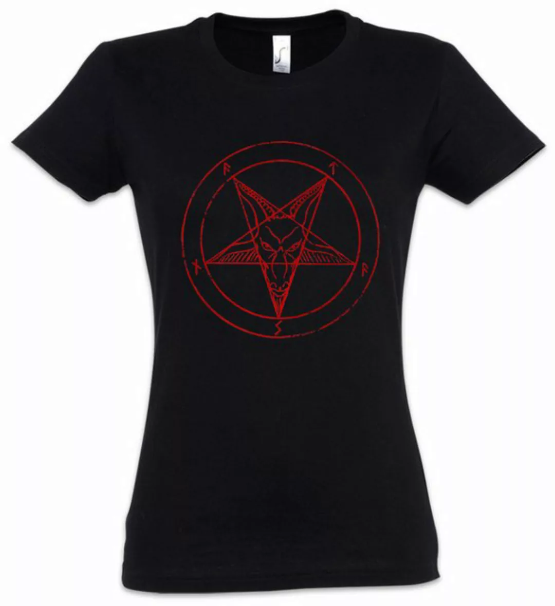 Urban Backwoods Print-Shirt Baphomet Pentagram Sign Damen T-Shirt Shirt Ale günstig online kaufen