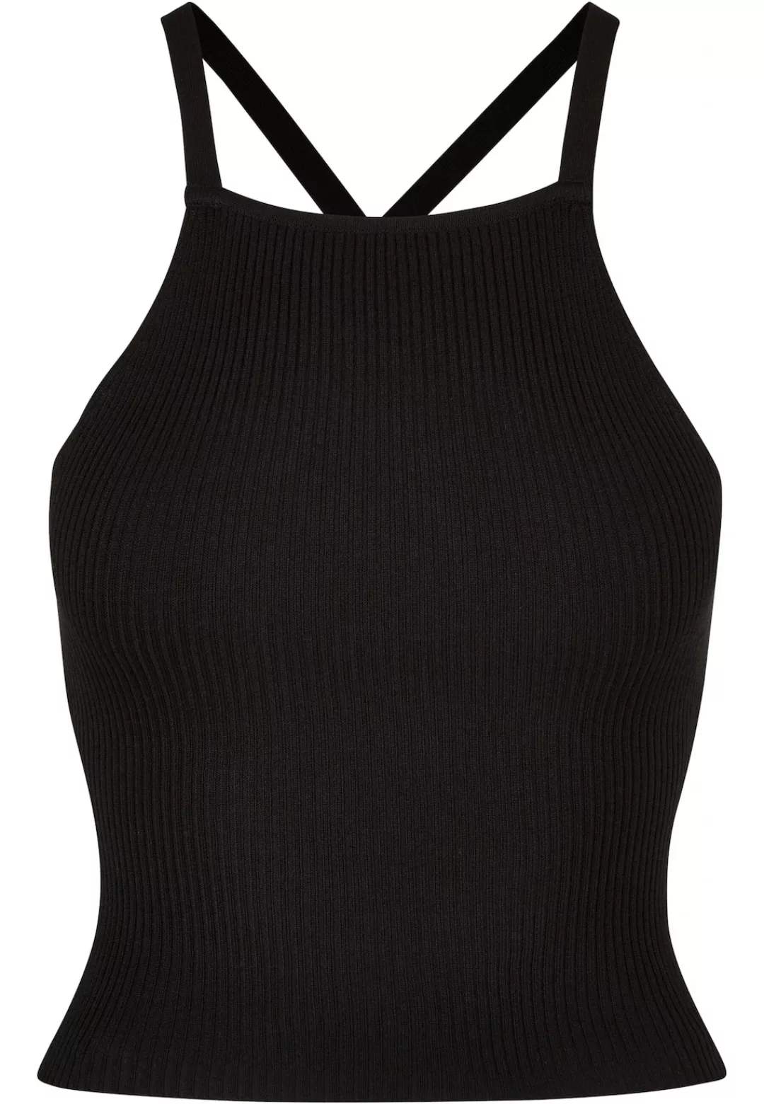 URBAN CLASSICS Muskelshirt "Urban Classics Damen Ladies Rib Knit Crossed Ba günstig online kaufen