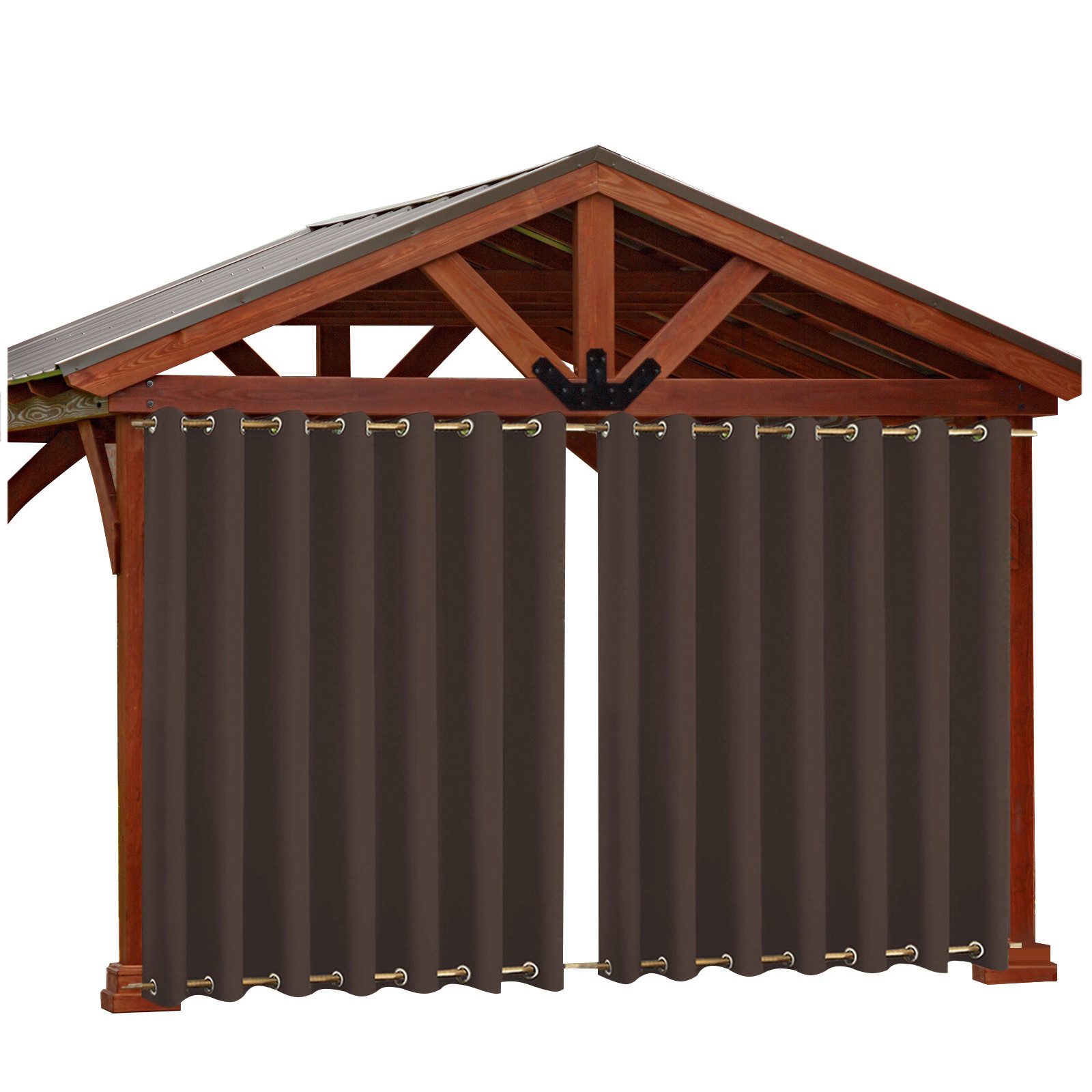 Rosnek Outdoorgardine Extra groß, wasserdicht, Verdunkelung, günstig online kaufen