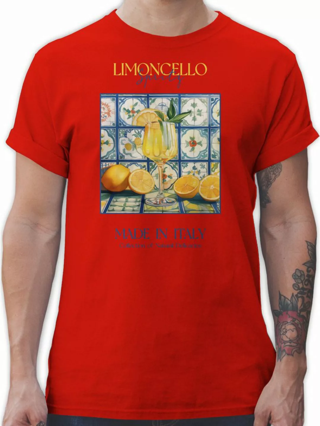 Shirtracer T-Shirt Limoncello Spritz, Italien-Fans, Zitronenlikör, Italieni günstig online kaufen