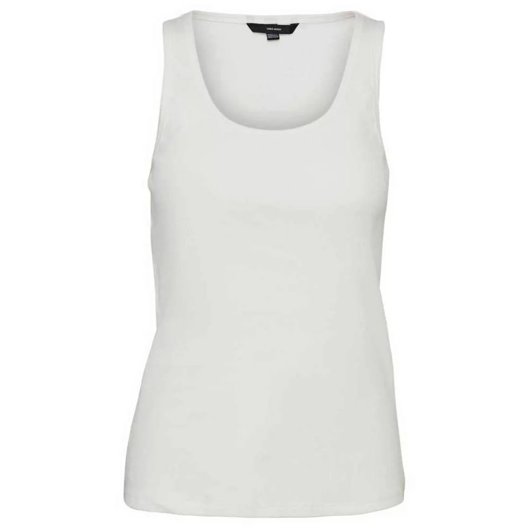Vero Moda Jessica Rib 2 Units Ärmelloses T-shirt L Snow White günstig online kaufen