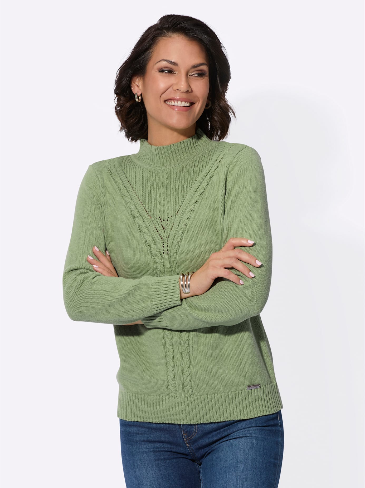 Casual Looks Stehkragenpullover "Pullover" günstig online kaufen