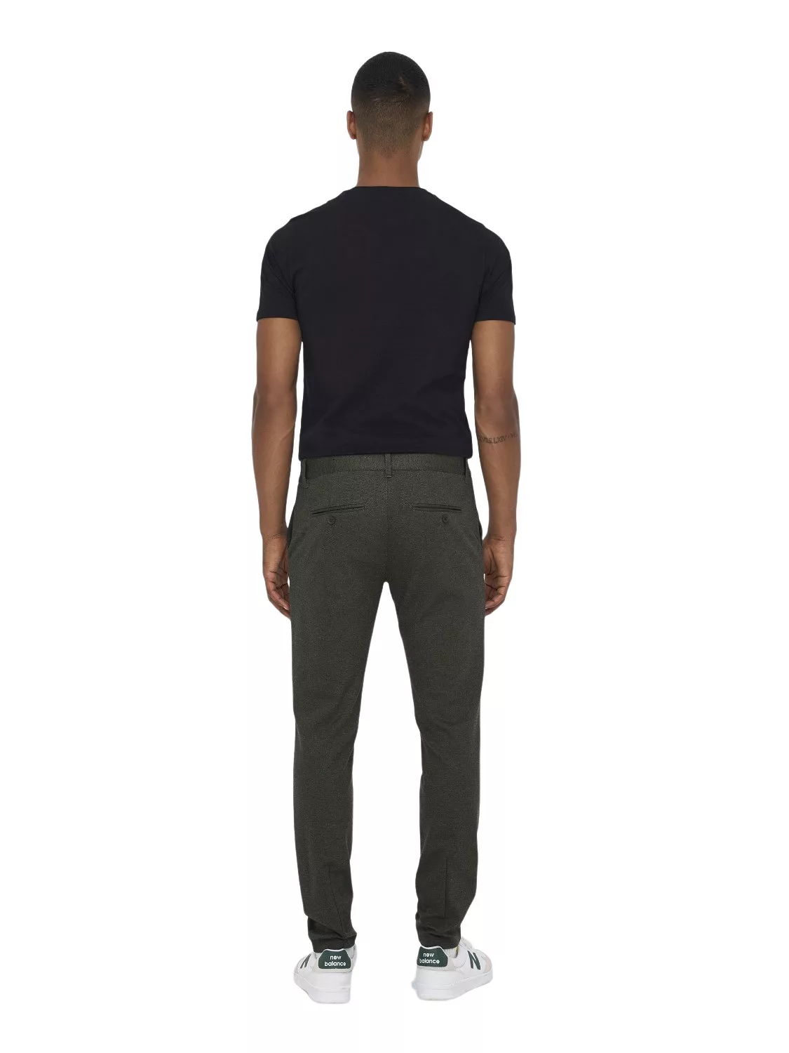 Only & Sons Herren Chino Hose ONSMARK 2911 - Slim Fit - Schwarz günstig online kaufen