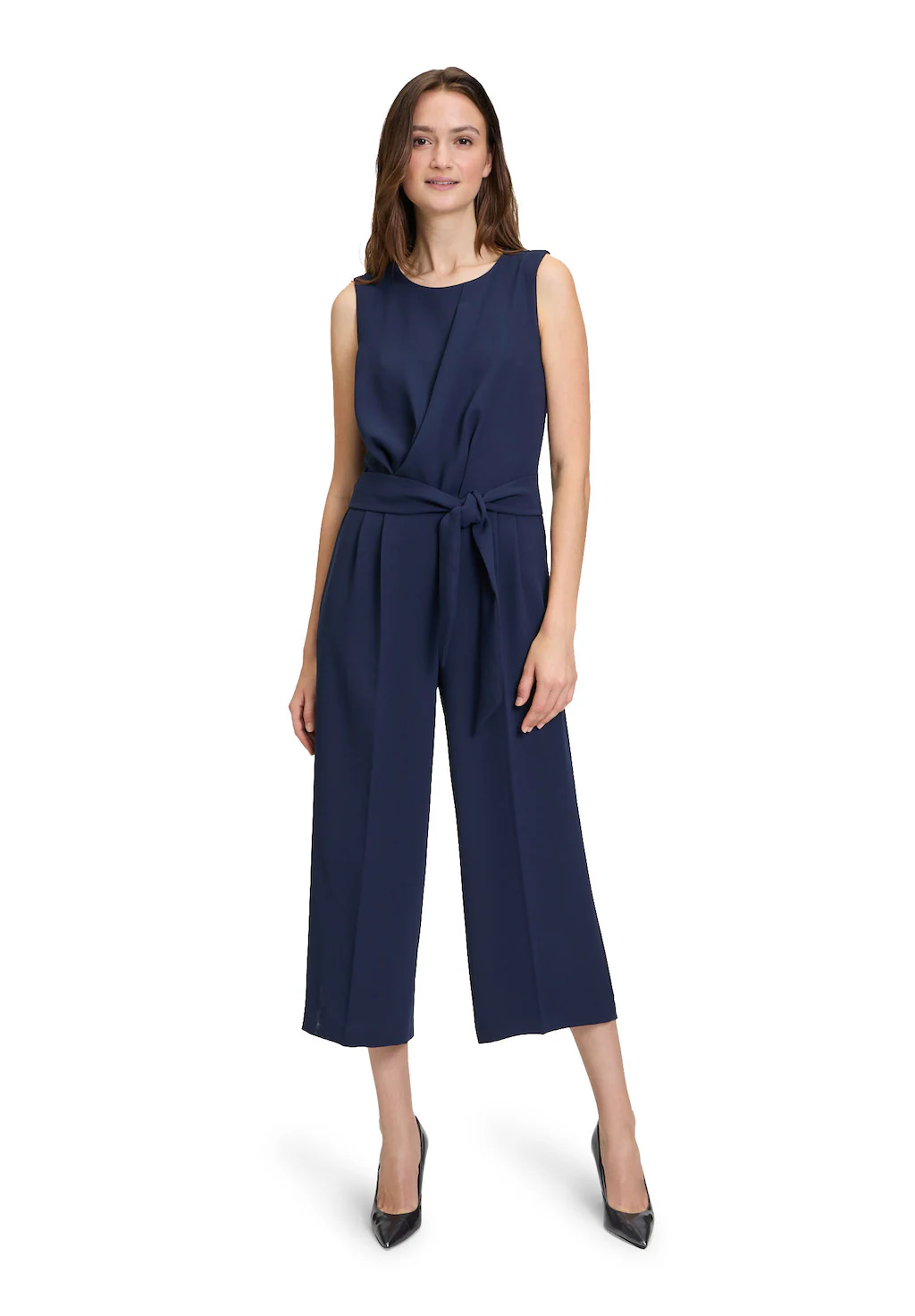 Betty&Co Overall "Betty & Co Jumpsuit ohne Arm", (1 tlg.), Falten günstig online kaufen