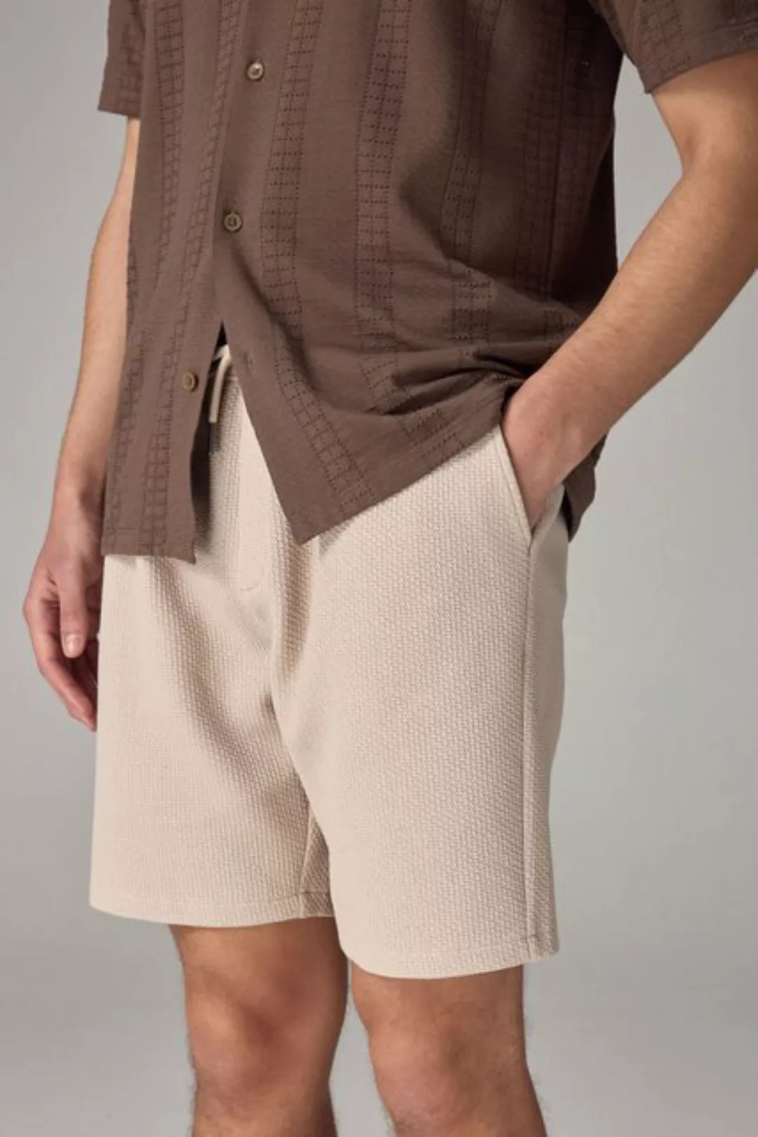 Next Sweatshorts Zickzack Shorts aus strukturiertem Jersey (1-tlg) günstig online kaufen