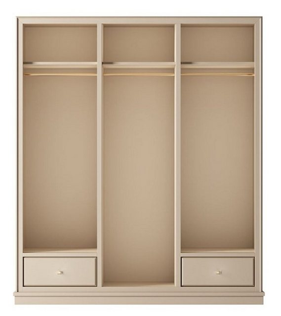 Casa Padrino Kleiderschrank Casa Padrino Luxus Kleiderschrank Beige 200 x 6 günstig online kaufen