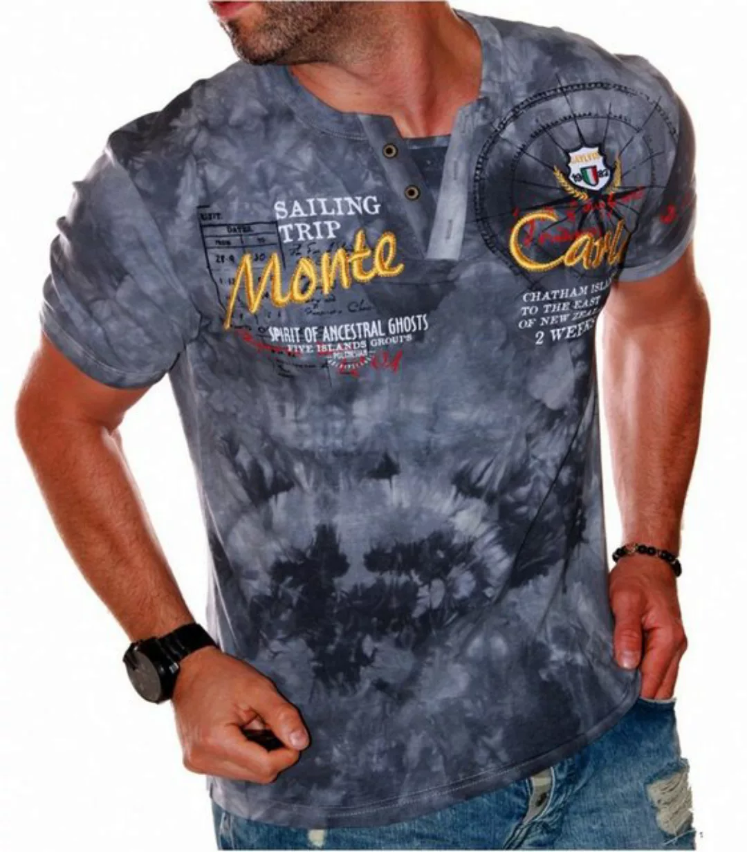 Jaylvis T-Shirt Sommer V-Kragen Freizeit Kurzarm Shirt günstig online kaufen