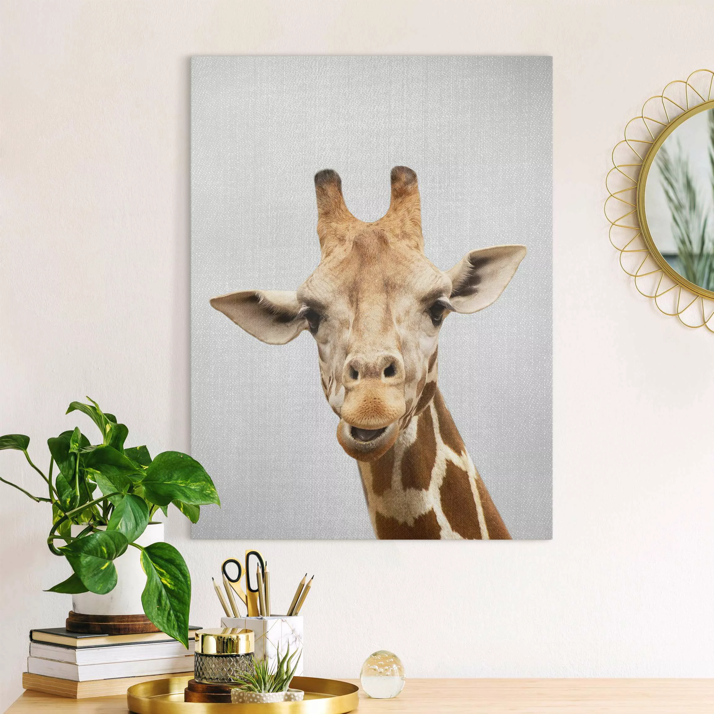 Leinwandbild Giraffe Gundel günstig online kaufen