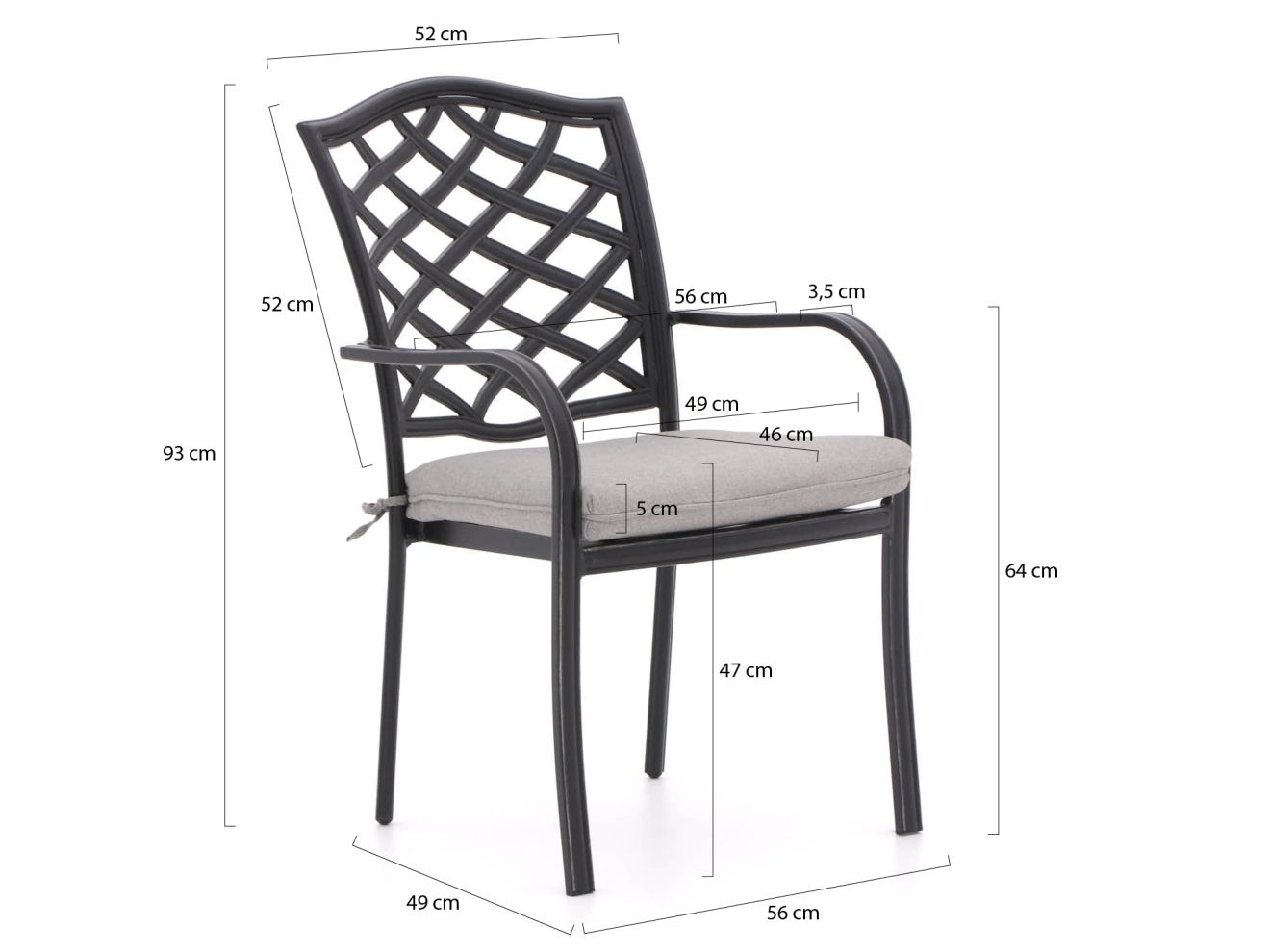 Hartman Berkeley/Triangular 170 cm Gartenmöbel-Set 7-teilig günstig online kaufen