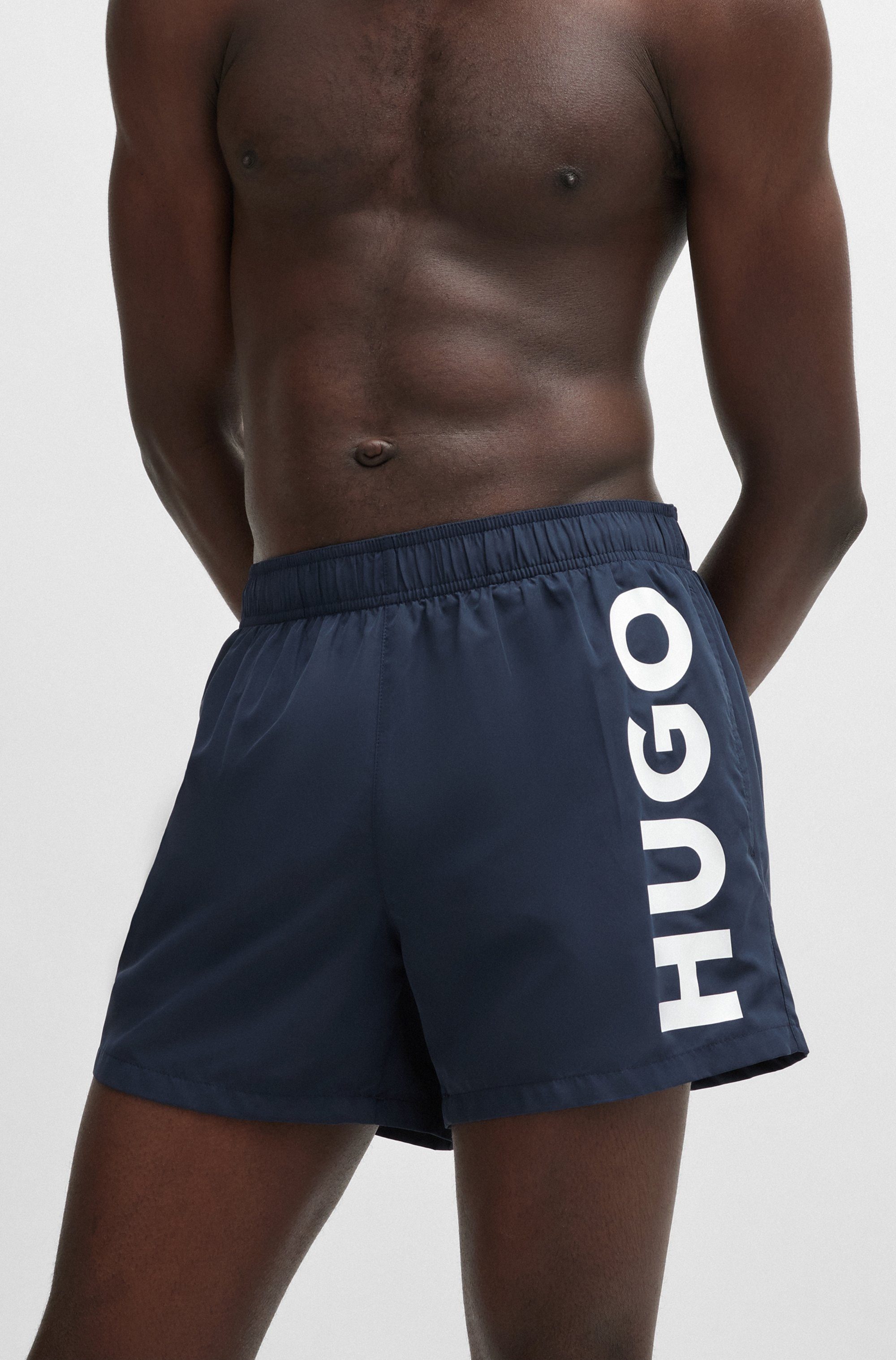 HUGO Badeshorts ABAS seitlich mit großem günstig online kaufen