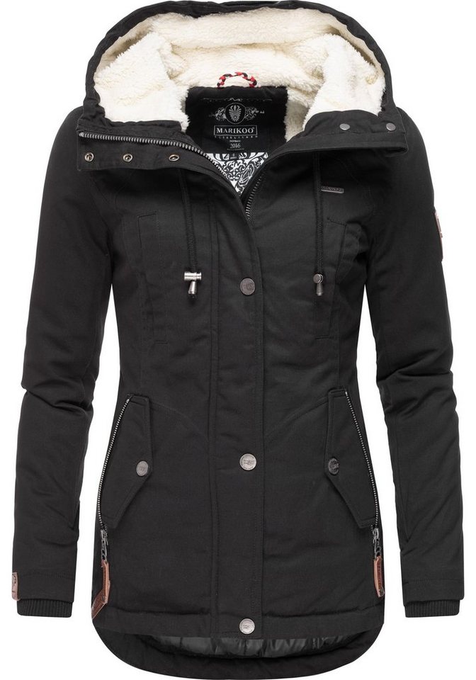 Marikoo Winterjacke "Bikoo", mit Kapuze, sportliche Damen Outdoor Baumwollj günstig online kaufen