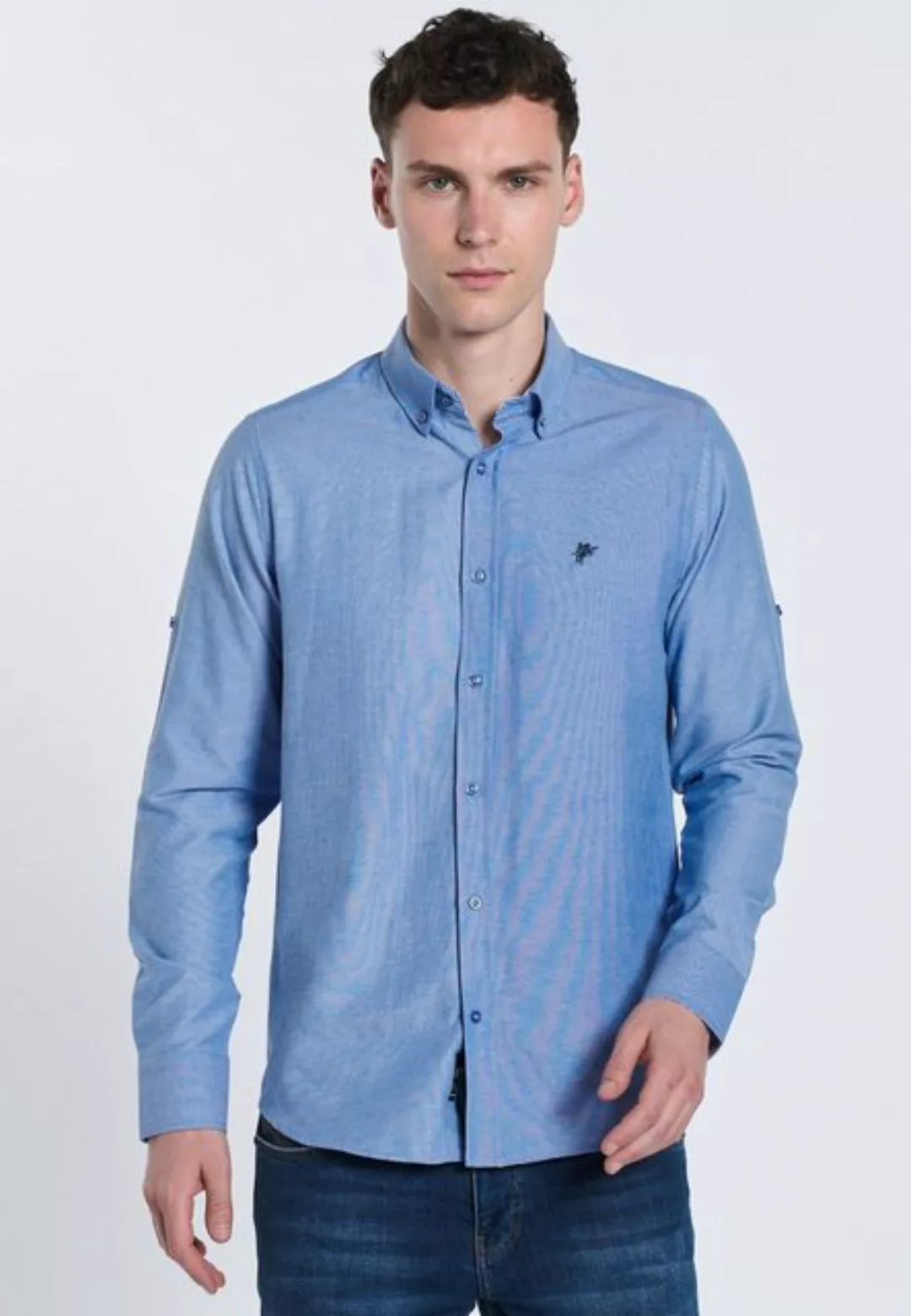 DENIM CULTURE Langarmhemd FYODOR (1-tlg) günstig online kaufen