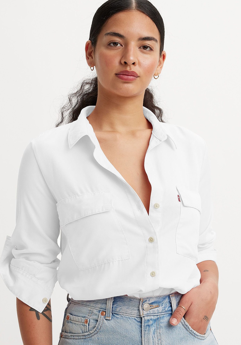 Levis Hemdbluse "DOREEN UTILITY SHIRT RE", in gewaschener Optik günstig online kaufen