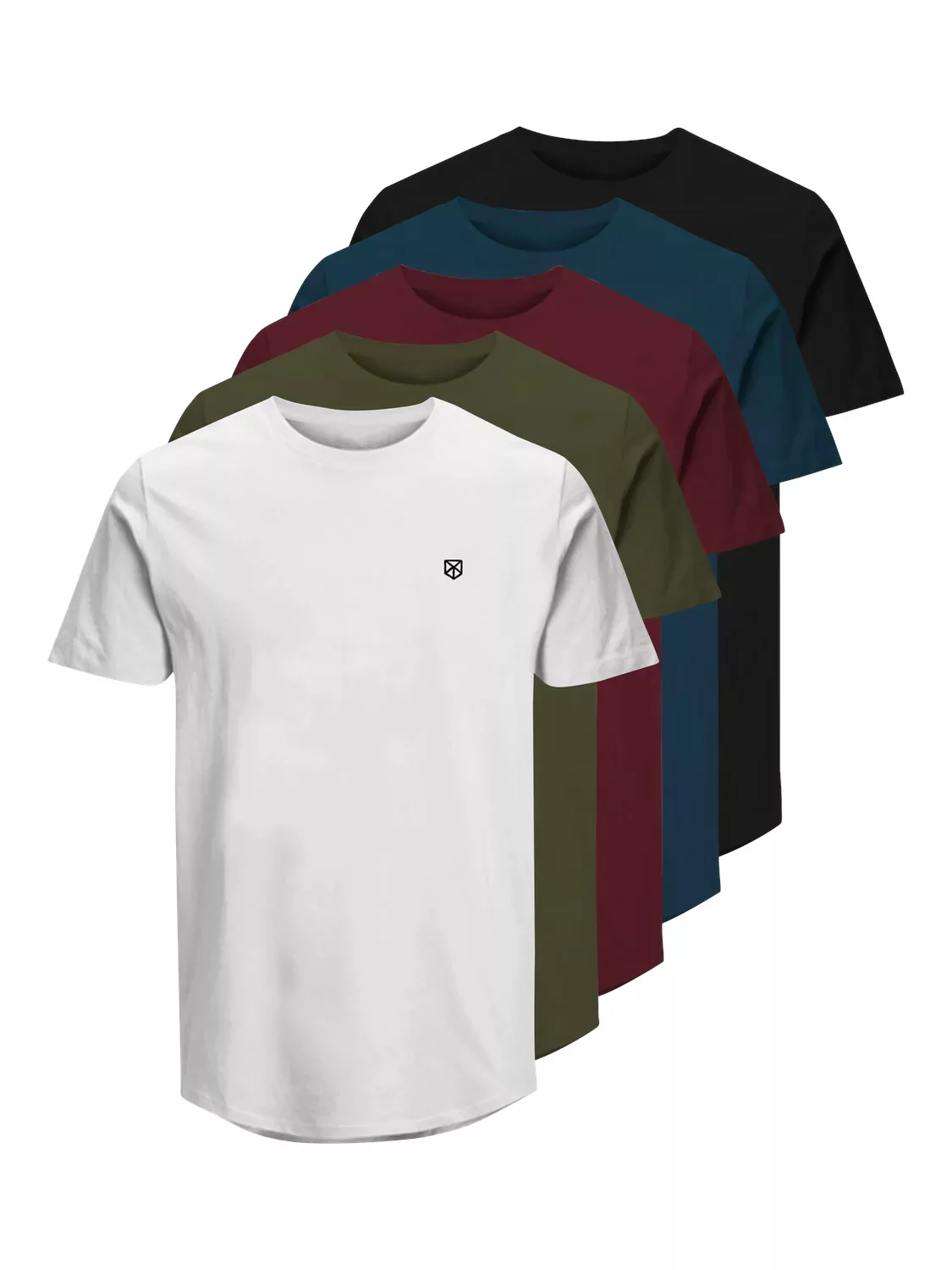 Jack & Jones Rundhalsshirt "JPRBLABRODY TEE SS CREW NECK 5PK MP" günstig online kaufen