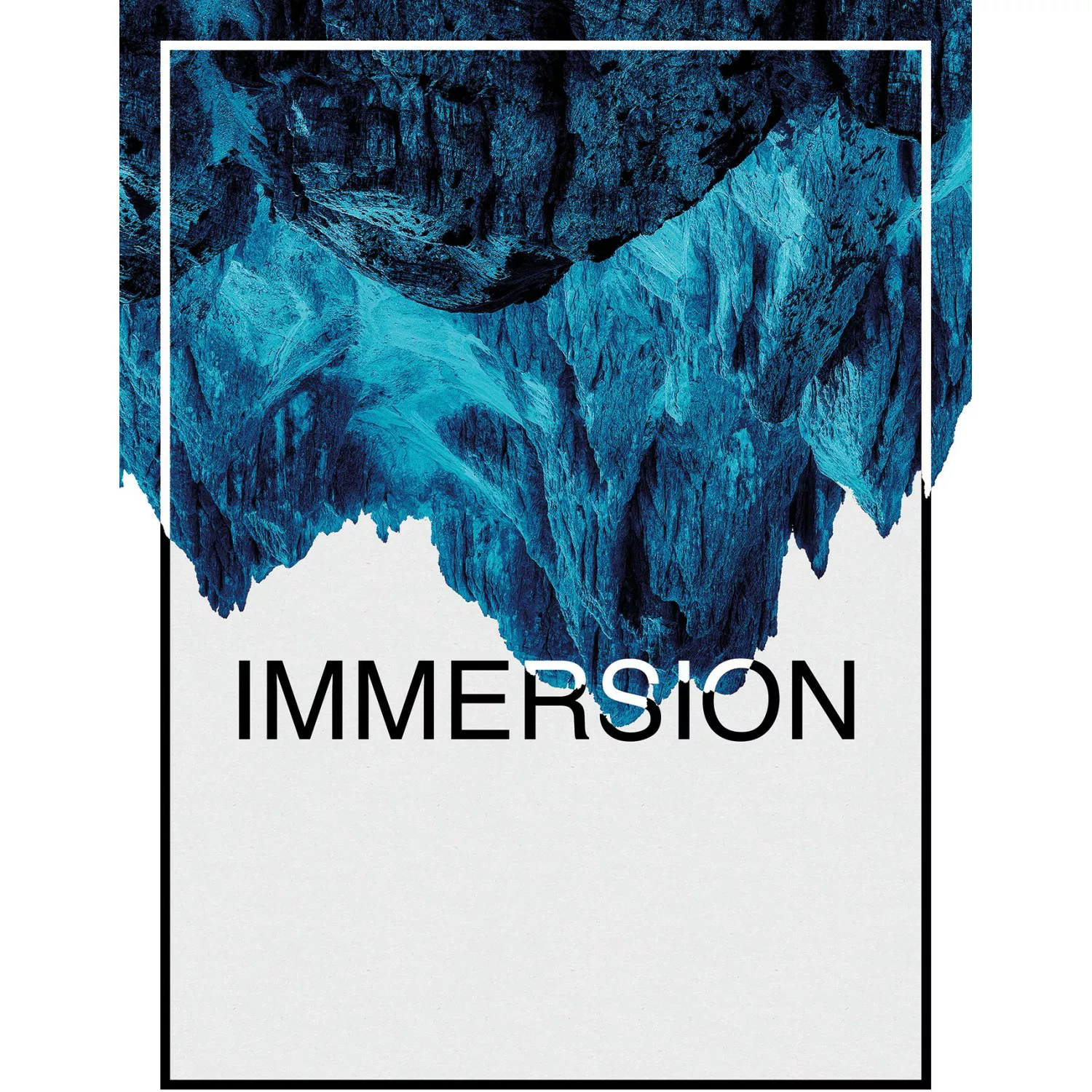 Komar Poster »Immersion Blue«, Abstrakt-Sprüche & Texte, (1 St.), Kinderzim günstig online kaufen