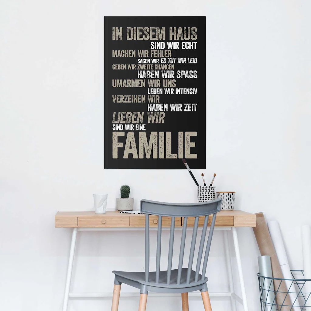 Reinders Poster "In diesem Haus", (1 St.) günstig online kaufen